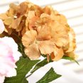 thumbnail image 3 of Daboolka Ramo de flores artificiales de hortensias de seda, flores de boda, fiesta nupcial, decoración del hogar (café), 3 of 3