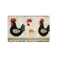 thumbnail image 5 of JML Non-Slip MicrofiberFabric & Rubber Doormat - Soft Entryway Rug for Home/Office (16"x24") - Easy Clean Door Mat for Indoor/Outdoor Use, Three Chickens, 5 of 6