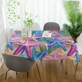 thumbnail image 3 of Yayeee Tablecloths 60" x 60" Rectangle Wrinkle Resistant Party Table Cover, Gradient Starfish Pattern, 3 of 8