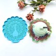 thumbnail image 2 of 2 Pcs Tea Table Peacock Coaster Molds Silicone Tray Molds Epoxy Casting Molds Jewelry Storage Decor Mould for DIY Craft, 2 of 3