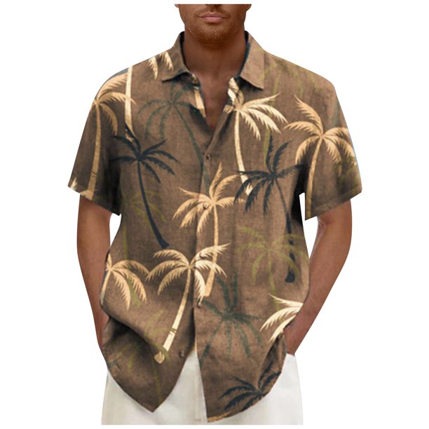 Men's Summer Short Slim Fit Fashion Breathable Men's Shirt 5XL