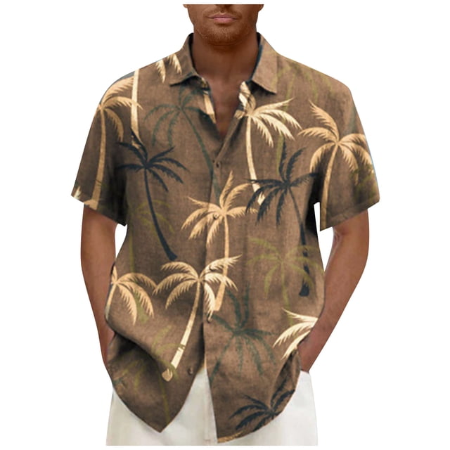 Men's Summer Short Slim Fit Fashion Breathable Men's Shirt5XL