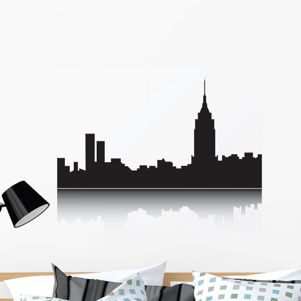 New York City Skyline Wall Mural by Wallmonkeys Peel and Stick Graphic ...