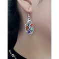 thumbnail image 3 of K-KED Women 925 Silver Dangle Drop Earrings Ear Hook Cubic Zirconia Wedding Jewelry-#4, 3 of 6