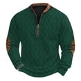 thumbnail image 2 of Blusas y camisas de manga larga con cuello redondo Sudadera con capucha de cuello redondo para hombre Jersey estampado Blusa de poliéster de manga larga para hombre, 2 of 4