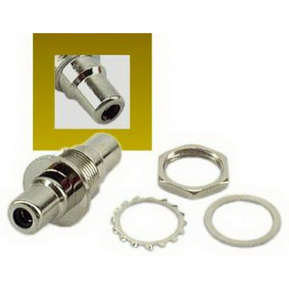 IEC PHONOF-F-MMT-BK "RCA Type Phono Female to Female Chassis Mount (1/2"" mount) Black"