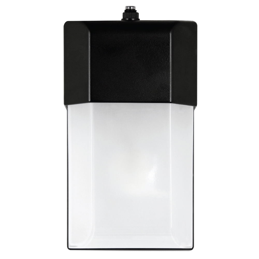 Half Moon Security Wall Pack Light Dusk to Dawn Photocell Integrated LED 6 in