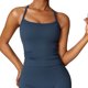 thumbnail image 2 of Tapa del Tanque Femenino Muscular, Camada de Tanque de Abrenamiento de Mujeres Suave U Cuello X de Remeso para Gimnasio Para Mujeres, 2 of 7