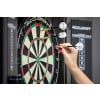 Accudart Armada Bristle Dartboard Cabinet Set - Official Size 18" x 1.5" - Self Healing Genuine Sisal - Wall Mount Cabinet Set - Round Spider Wires Reduce Bounce Outs - Rotatable Metal Number Ring