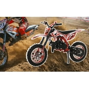 49CC 2-Stroke Dirt Bike for Adults & Kids, Kids Dirt Bike, Mini Bike Gas Powered, Gas Power Motocross, Off Road Mini Motorcycle, Gas Dirt Bike Load 330Lbs