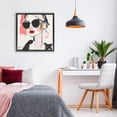 thumbnail image 3 of Stupell Industries Modern Sassy Glamour Sketch Black Floating Frame Canvas Art, 18 x 18, by Andrea Haase, 3 of 8