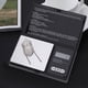 thumbnail image 5 of Báscula De Bolsillo Digital LED Portátil Alta Precisión Acero Inoxidable Joyería Moneda Oro Plata Diamante Báscula Negro Plata Para Joyería Hierbas Medicinales Grano, 5 of 7