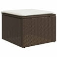thumbnail image 6 of vidaXL Garden Sofa Set Brown, Cream PE Rattan, Powder-Coated Steel Large, 6 of 10
