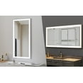 thumbnail image 5 of Newest 48”x24” LED Bathroom Vanity Mirror with 3-Color Dimmable Light, Anti-Fog & Touch Control, Silver Aluminum Frame, 5 of 13
