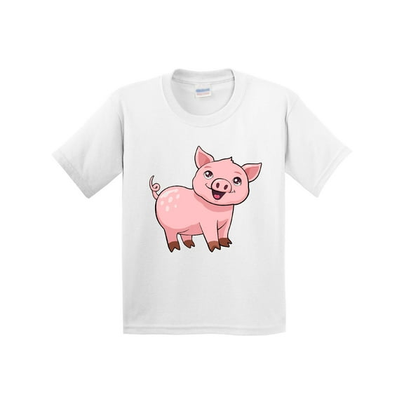 Inktastic Cute Pig Youth T-Shirt