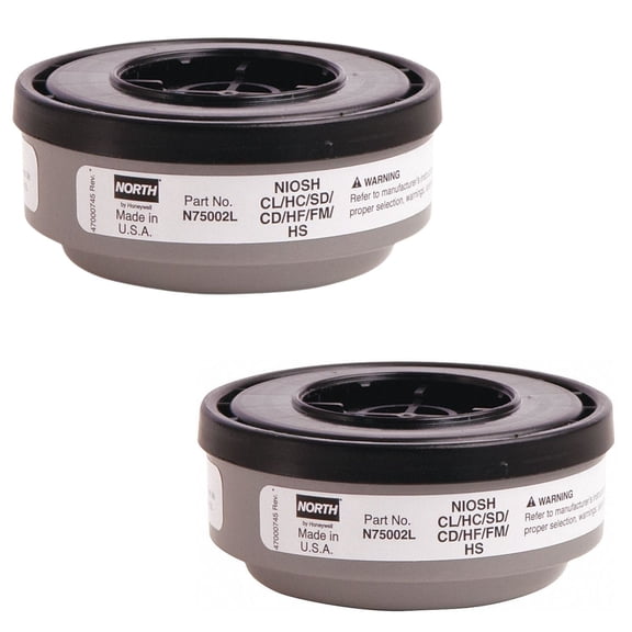 Cartridge, N, White, Threaded, North Full or Half Mask Respirators