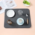 thumbnail image 4 of Dusknt Microfiber Absorbent Dish Drying Pad, Foldable Reusable Kitchen Counter Protector Mat with Hanging Rope, Anti-Scratch Noise Reduction Draining Mat for Pots Cups Coffee Maker, 4 of 9