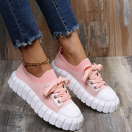 

Lightweight Comfortable Lace Up Women s Sole Fashion Solid Sneakers Color Soft Platform Shoes Women s Sneakers Sneakers for Women Fashion Womens Sneakers Size 10.5 Wide Slide on Sneakers for Women