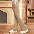 thumbnail image 5 of School Uniform for Girls Skinny Fit Kids Dress Pants with Pockets Flare Leg Pants Khaki Pants Back To School Clothes for Teen Girls Pants Size 11-12 Years, 5 of 5