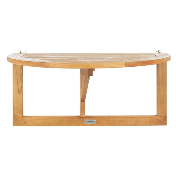 Safavieh Outdoor Collection Balcony Hanging Half Table, Natural, Owens