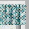 thumbnail image 3 of Ambesonne Abstract Valance Pack of 2, Graphical Round Squares, 54"X18", Multicolor, 3 of 5