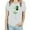 White, variant on WREESH Womens Fashion 2025 Spring Short Sleeve Crewneck T-Shirts Shamrocks Printed Graphic Tees Casual Loose Comfy Blouses Holiday Shirts Workout Tops Green