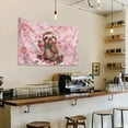 thumbnail image 4 of SEANATIVE Strawberry Sloth Wall Tapestry for Bedroom Small Tapestry for Living Room Pink Wall Hanging Tapestry Decorative Mini Dorm Room Tapestry Small Wall Hanging Tapestry, 4 of 6