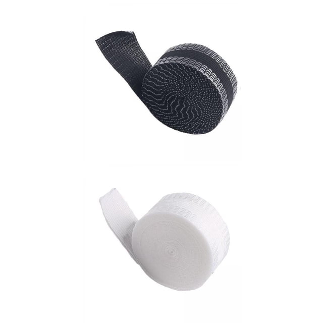 Cinta de dobladillo Macarena Cinta de poliéster para dobladillo en blanco y negro
