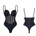 thumbnail image 2 of Top moldeador de cuerpo de una pieza con tirantes estilo europeo y americano, corsé que contrae el abdomen, sujetador moldeador de cuerpo sin espalda, medias, 2 of 4