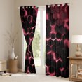 thumbnail image 3 of Manfei Abstract Geometric Geometric Blackout Curtains,Honeycomb Hexagon Curtains Pack of 2 (38x45 Each),Dered Black Window Curtains For Boy Kid,Breathable Home Decor, 3 of 6