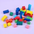 thumbnail image 2 of Bloques de construcción de madera - 34 piezas multicolor, 2 of 4