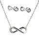 thumbnail image 1 of Juego de Joyería para Mujer Infinito LuckyLy Aretes y Collar de Acero Inoxidable Modelo Eva Plateado UNITALLA, 1 of 6