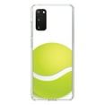thumbnail image 1 of DistinctInk Clear Shockproof Hybrid Case for Galaxy S20 / S20 5G (6.2" Screen) - TPU Bumper, Acrylic Back, Tempered Glass Screen Protector - Green Tennis Ball, 1 of 2