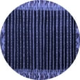 thumbnail image 1 of Ahgly Company Indoor Round Abstract Blue Modern Area Rugs, 5' Round, 1 of 4