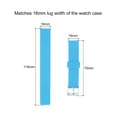 thumbnail image 2 of Uxcell Rubber Watch Band 16mm, Replacement Rubber Watch Strap, Sky Blue, 2 of 4