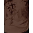 thumbnail image 5 of Dewadbow Women Oversized T-Shirts Long Sleeve Round Collar Vintage Graphic Print Tee Tops E-Girl Streetwear, 5 of 6