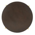 thumbnail image 6 of SAFAVIEH Diangela Modern Dark Oak/Gold Round Wood Coffee Table (34 in. W x 34 in. D x 12 in. H), 6 of 9