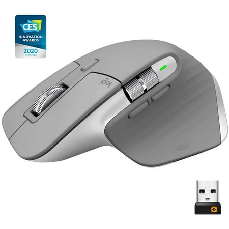 Restored Logitech MX Master 3 Advanced Wireless Mouse Mid Grey (Refurbished)