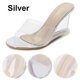 thumbnail image 5 of Zapatos Vestir Tacón Sandalias Cuña Punta Abierta Transparente Verano para Mujer Fiesta Noche Boda Baile Graduación, 5 of 9