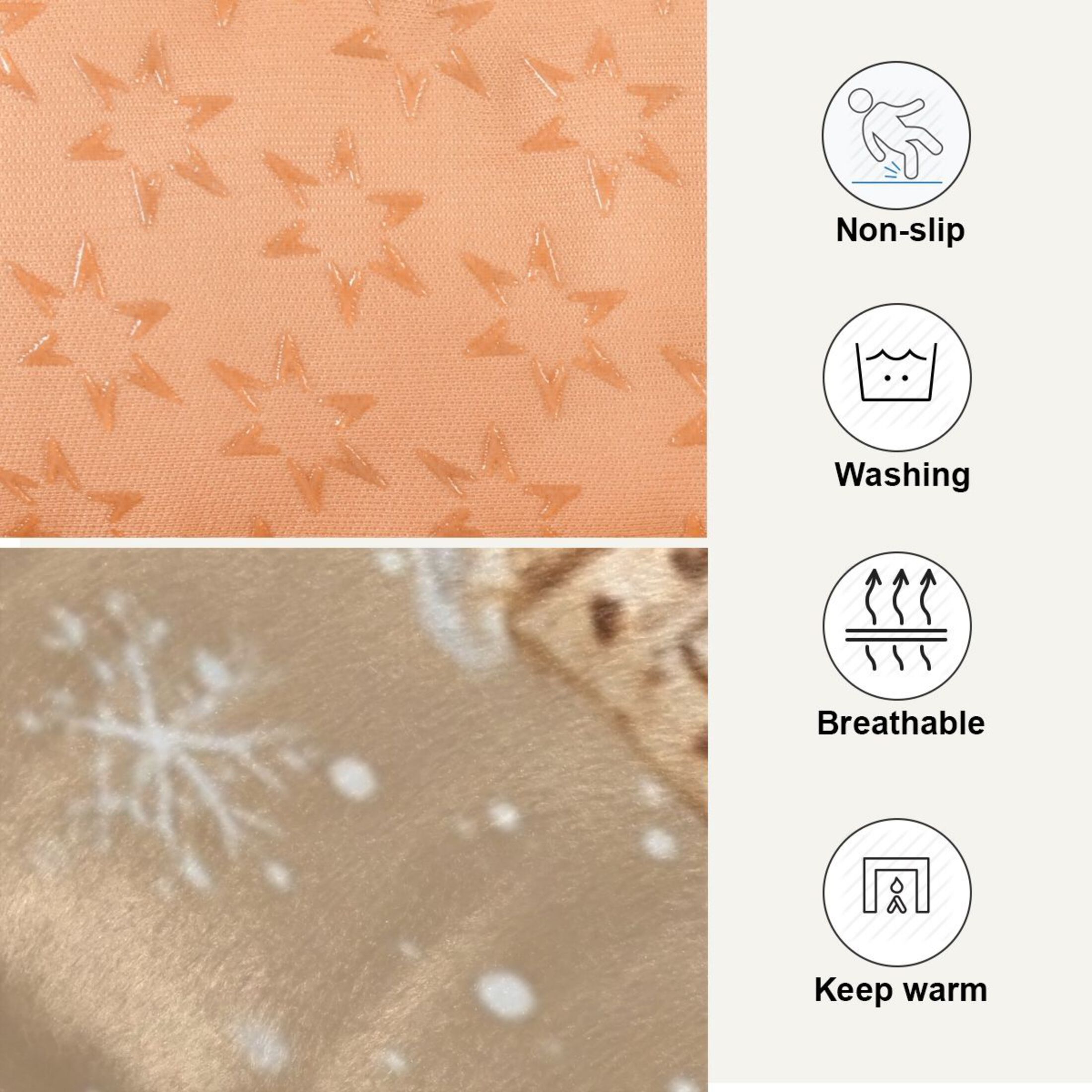 Cozy Mat Pet Bed Indoor Outdoor Warm Soft For Cat Dog Puppy(S/M) Creamy Sandy Beige Background