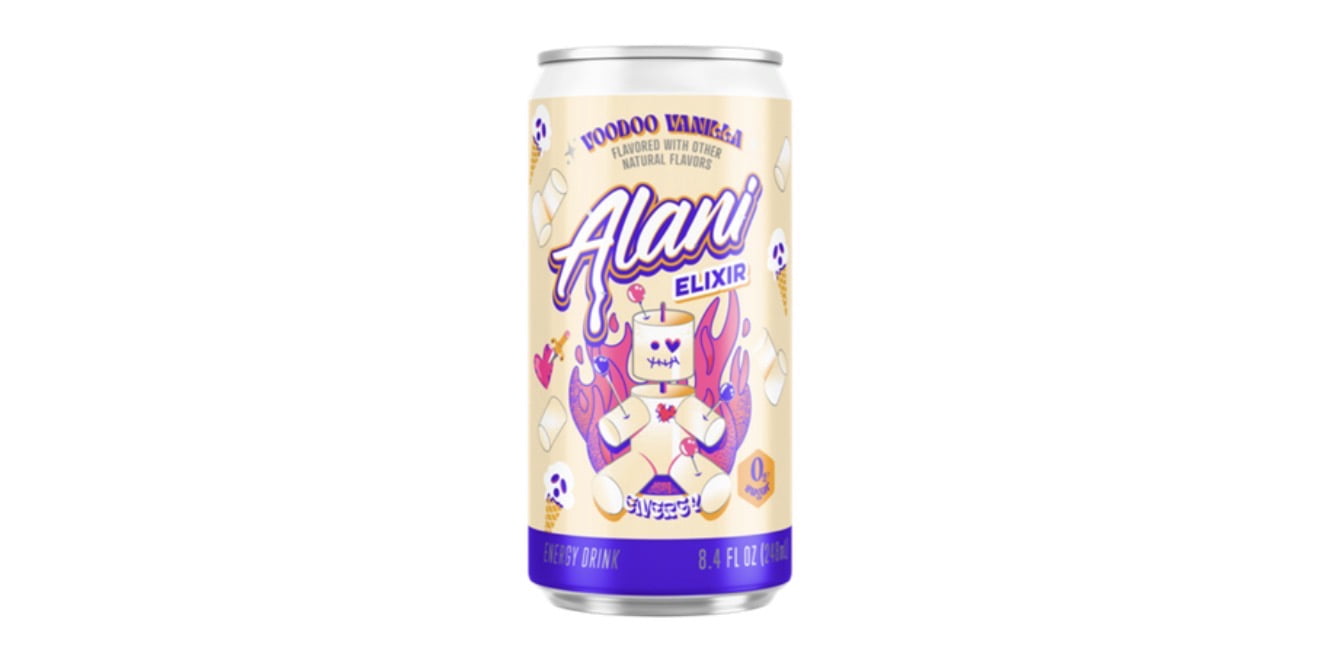 Alani Nu Mini Energy Drinks, Voodoo Vanilla Flavor, Sugar Free, Low Calorie, 65mg Caffeine, Biotin, B Vitamins, 12 Pack, 8.4 Fl Oz Cans