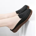 thumbnail image 2 of Fesfesfes Black Flats shoes Round Toe Versatile Flat Shoes Soft Bottom Large Size Casual Color Shoes Synthetic Shoes 44(10), 2 of 3