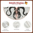 thumbnail image 3 of Fotbe Abstract Ink Octopus Pattern Christmas Tree Skirt, Tree Skirts Plush Christmas Decorations, Christmas Tree Skirts Xmas Decorations Holiday Party Decor-48", 3 of 6