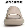 thumbnail image 5 of Litfun Cloud Slide Sandals for Women Men Summer Shower Shoes Soft Pillow Slippers Arch Support Beach Slides, Sand, 5 of 8