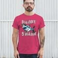 thumbnail image 3 of Tee Hunt Daddy Shark Funny Father's Day T-Shirt Funny Dad Grandpa Men's Tee, Hot Pink, X-Large, 3 of 5
