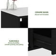 thumbnail image 5 of Uforic 40'' Floating Bathroom Vanity with Sink, Wall Mounted Vanity Bathroom Cabinet with Drawers, Black B, 5 of 9