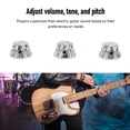 thumbnail image 3 of Electric Guitar Metal Dome Knobs Bell Volume Tone Control for Most Guitars, 3 of 7