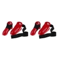 thumbnail image 1 of Eigraketly Protector de pie Zapatos de Karate Gear Gear Flexible Sparring Foot PU Taekwondo resistente a impactos Sparring ancho Rojo L Rojo l 2Conjunto, 1 of 6