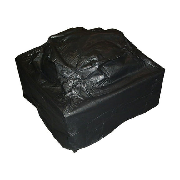 Vulcan Fire Pit Cover – 38" x 38" x 28", Heavy-Duty Weather-Resistant Vinyl, Black