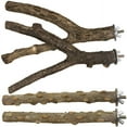 thumbnail image 1 of 4 Uds. De soporte de madera Natural, jaula para pájaros de juguete para periquitos, accesorio para suministros para loros Zhivalor  HMYH281, 1 of 7